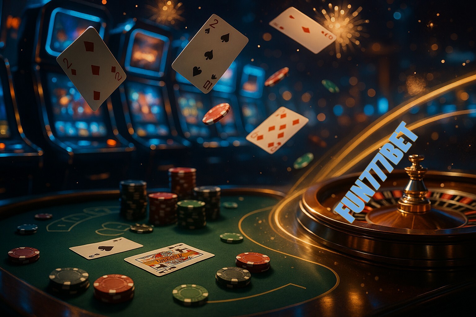 Jogos emocionantes no FUN777BET